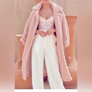 House of CB Blush Teddy Jacket